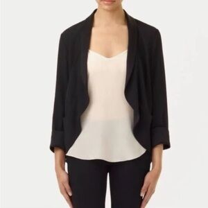 Wilfred Cropped Chevalier Jacket Black Sz 8